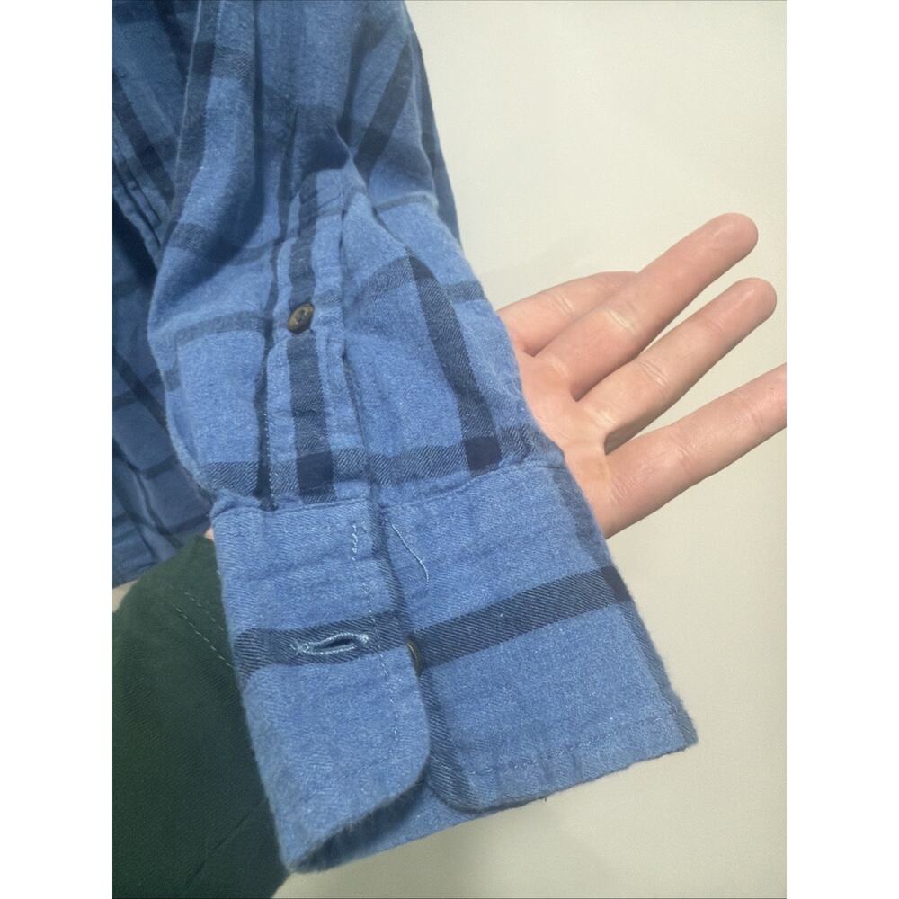 J.CREW Men's Long Sleeve Brushed Twill Blue Classic Button Down Shirt Size S - Picture 5 of 6